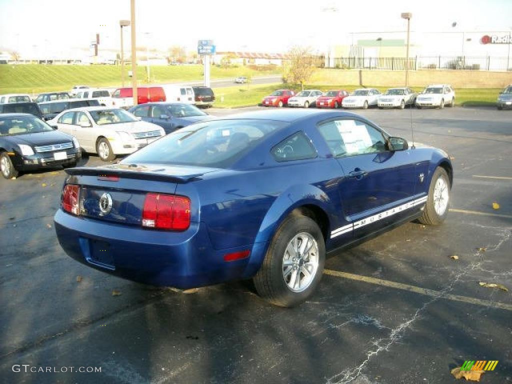 2009 Mustang V6 Coupe - Vista Blue Metallic / Dark Charcoal photo #7