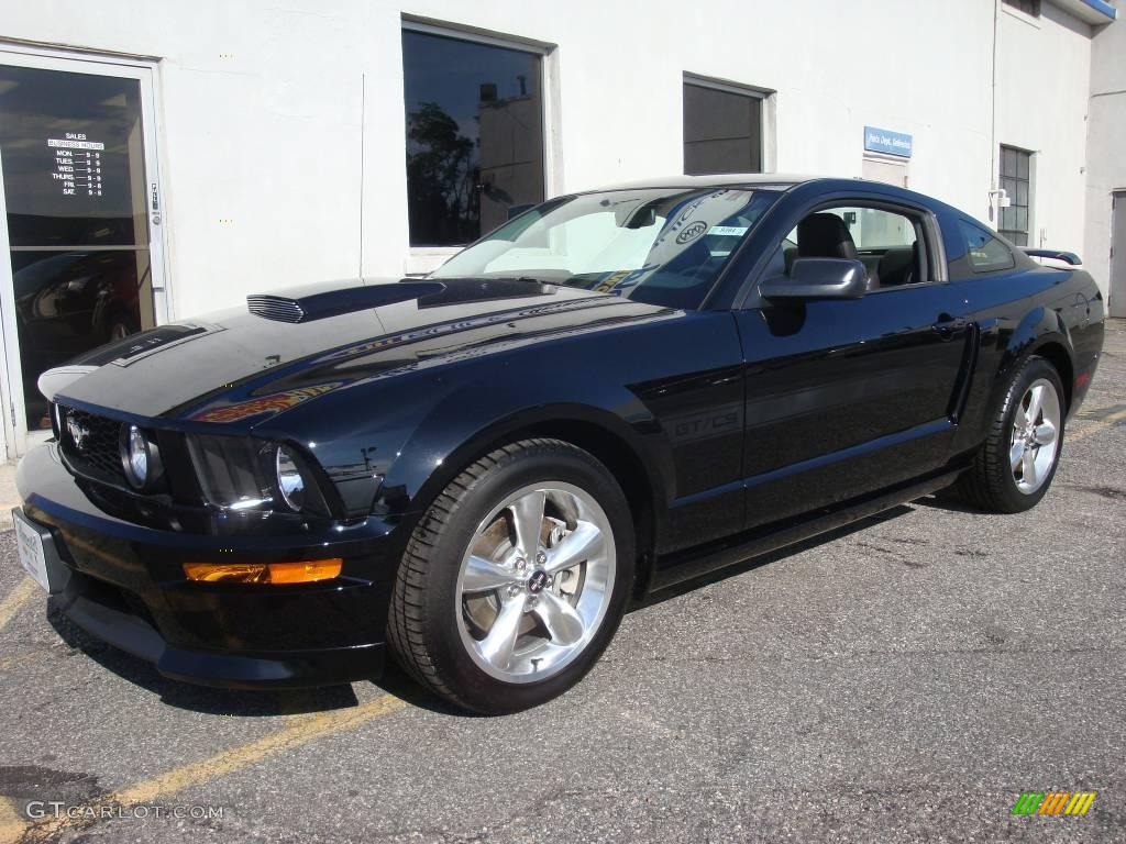 2009 Mustang GT Premium Coupe - Black / Black/Dove photo #1