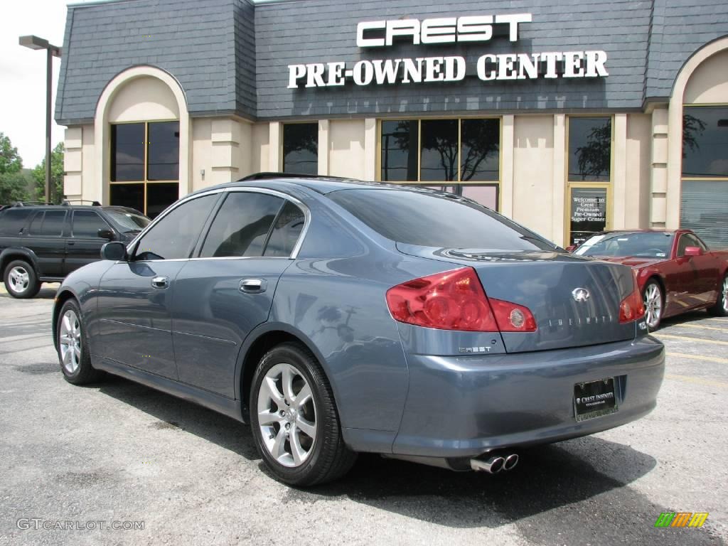 2005 G 35 Sedan - Lakeshore Slate Blue / Stone photo #5