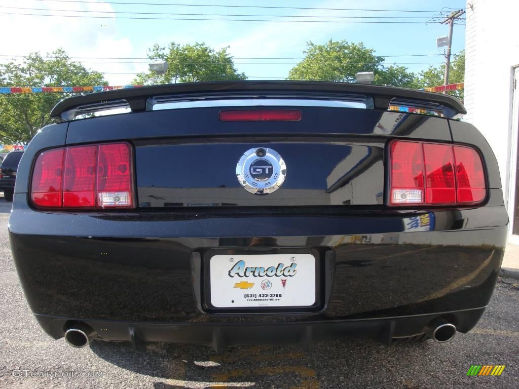 2009 Mustang GT Premium Coupe - Black / Black/Dove photo #5