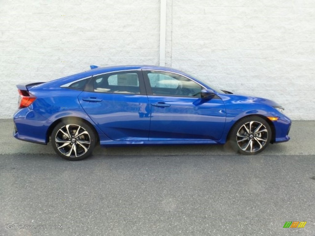 Aegean Blue Metallic 2017 Honda Civic Si Sedan Exterior Photo #121481383