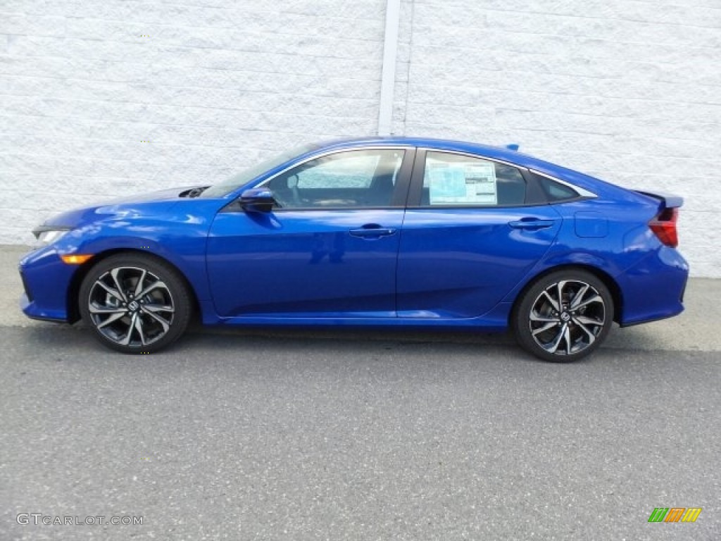 Aegean Blue Metallic 2017 Honda Civic Si Sedan Exterior Photo #121481471