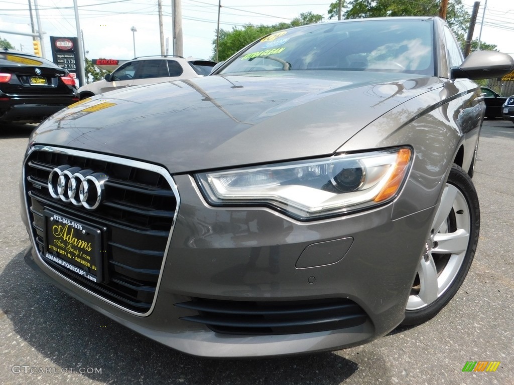 2012 A6 3.0T quattro Sedan - Quartz Gray Metallic / Velvet Beige photo #1
