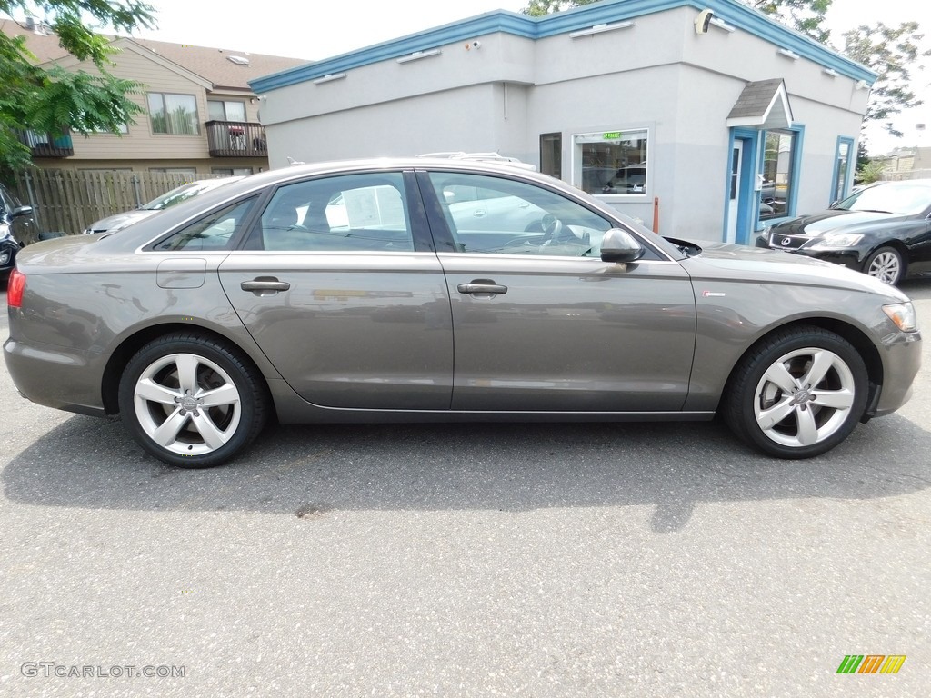 2012 A6 3.0T quattro Sedan - Quartz Gray Metallic / Velvet Beige photo #4
