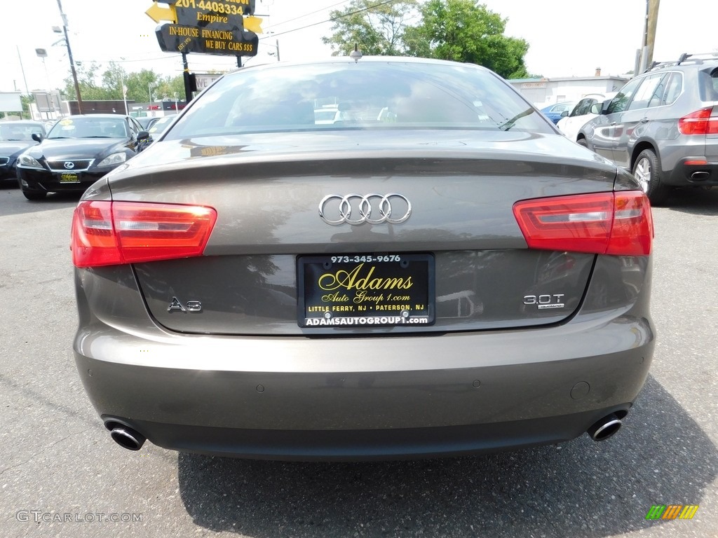 2012 A6 3.0T quattro Sedan - Quartz Gray Metallic / Velvet Beige photo #6