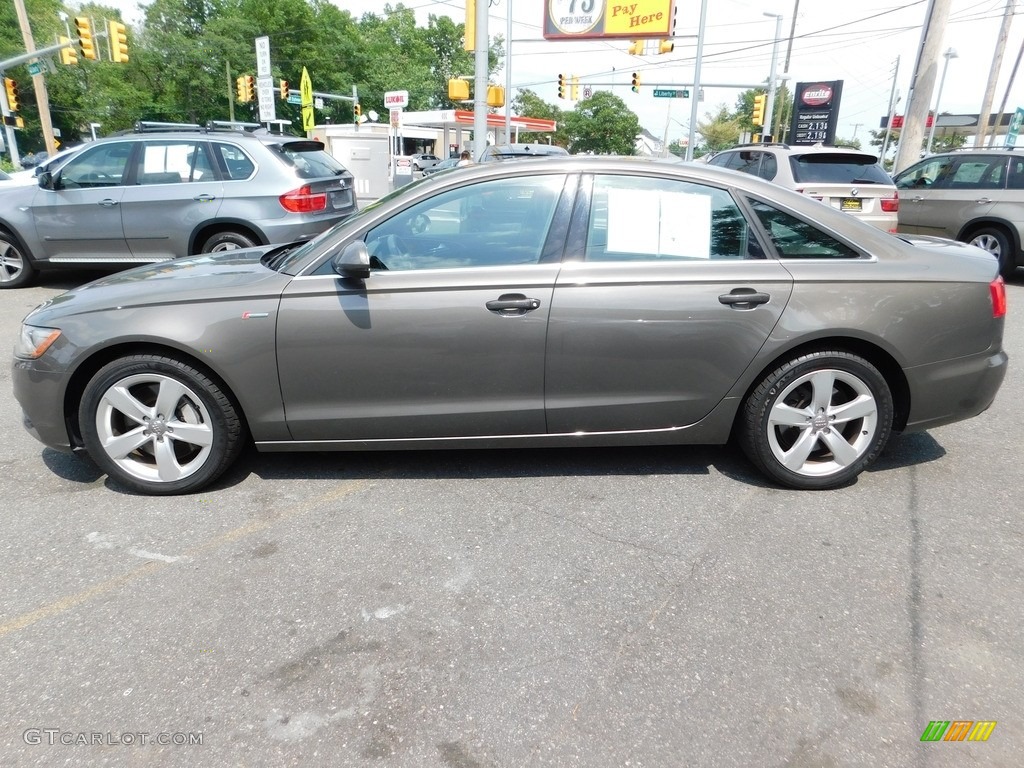 2012 A6 3.0T quattro Sedan - Quartz Gray Metallic / Velvet Beige photo #8