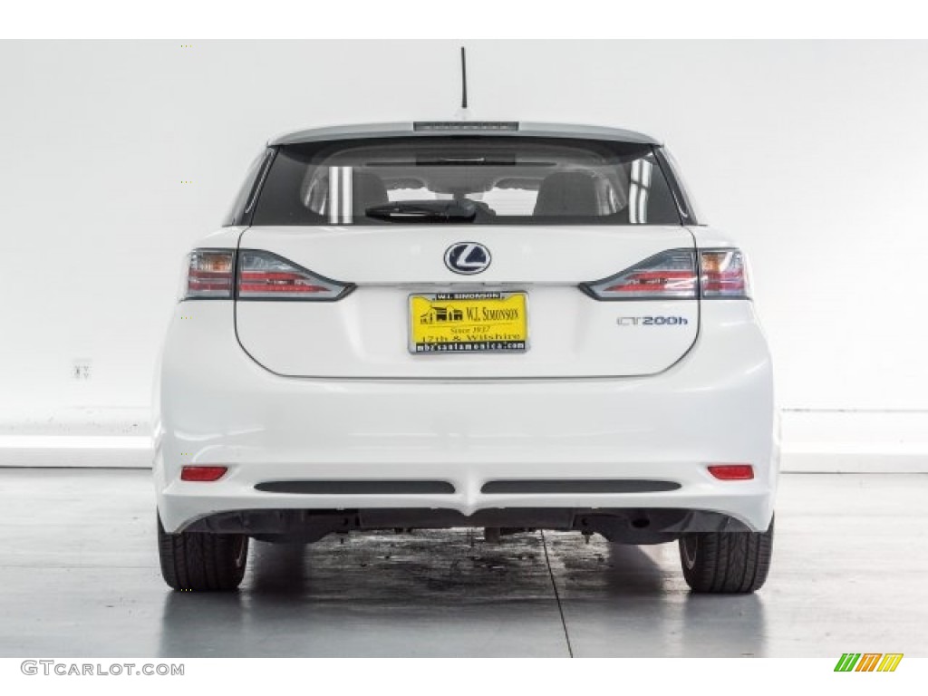 2012 CT 200h Hybrid Premium - Starfire White Pearl / Black photo #3