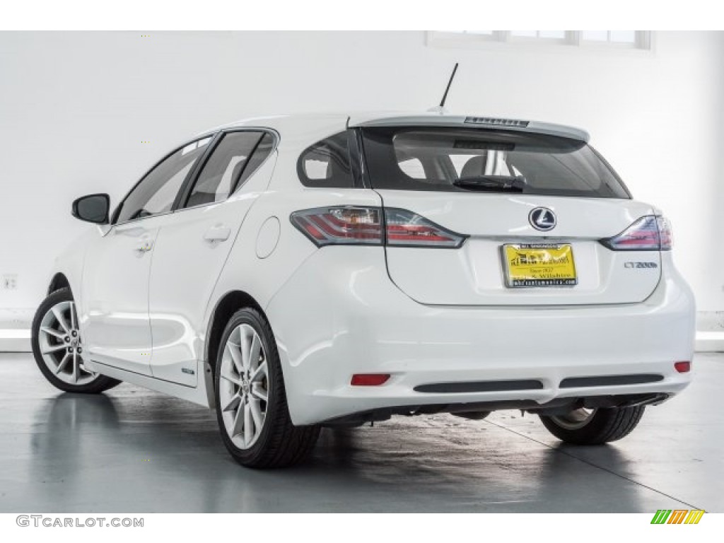 2012 CT 200h Hybrid Premium - Starfire White Pearl / Black photo #10