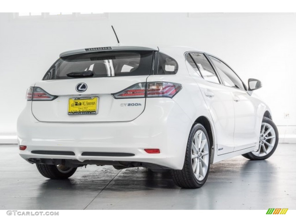 2012 CT 200h Hybrid Premium - Starfire White Pearl / Black photo #14