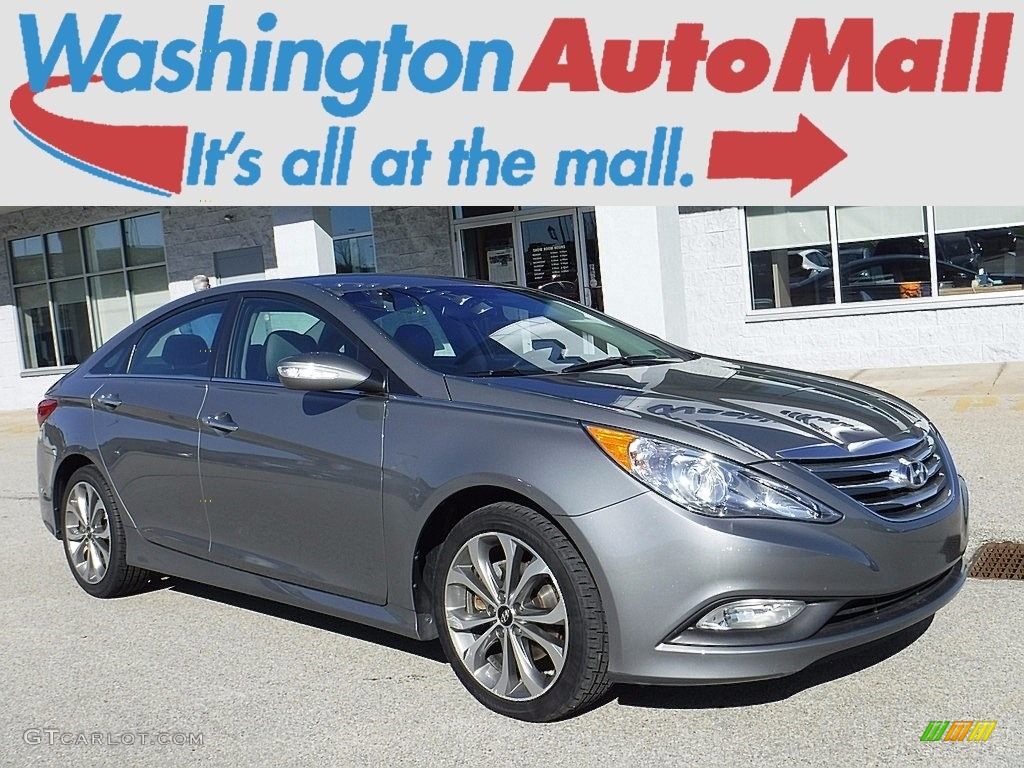2014 Sonata SE 2.0T - Harbor Gray Metallic / Gray photo #1