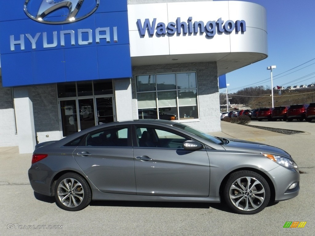 2014 Sonata SE 2.0T - Harbor Gray Metallic / Gray photo #2