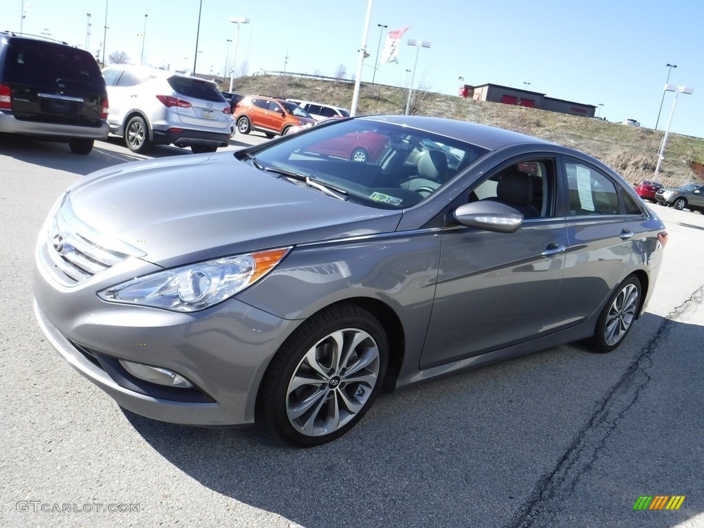 2014 Sonata SE 2.0T - Harbor Gray Metallic / Gray photo #4