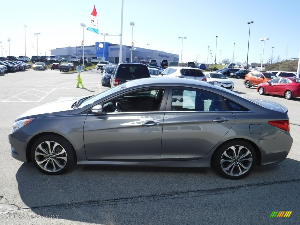 2014 Sonata SE 2.0T - Harbor Gray Metallic / Gray photo #5