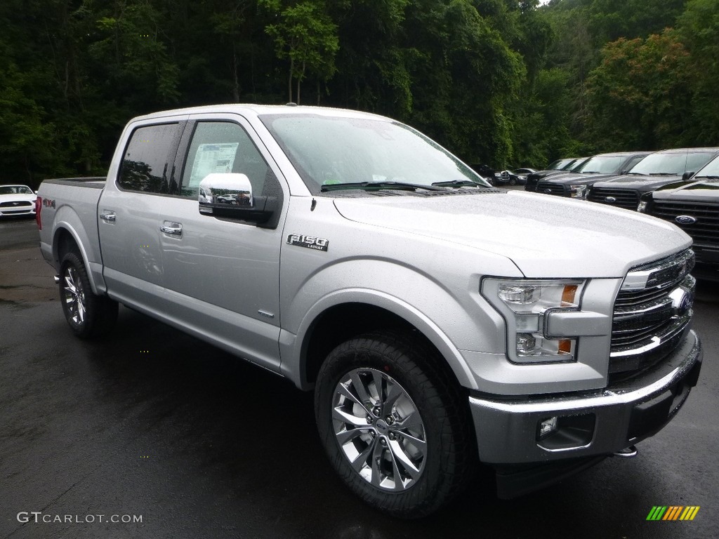 2017 F150 Lariat SuperCrew 4X4 - Ingot Silver / Black photo #3