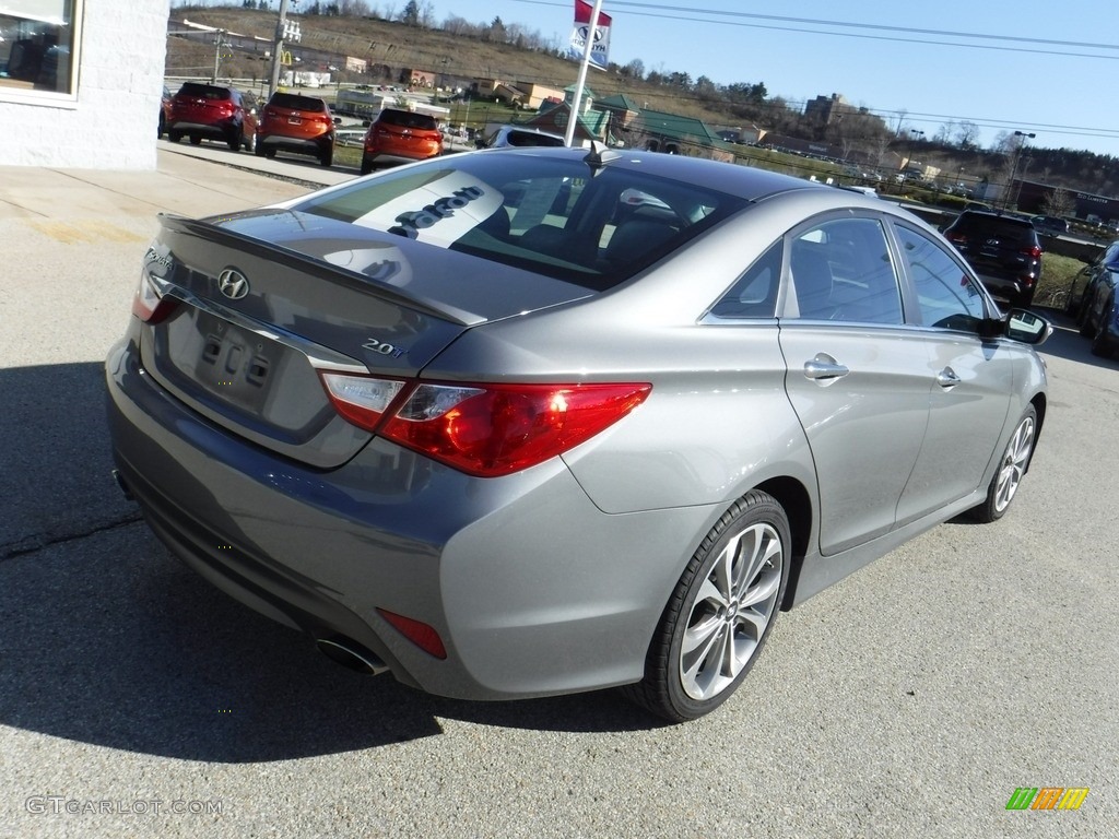 2014 Sonata SE 2.0T - Harbor Gray Metallic / Gray photo #8