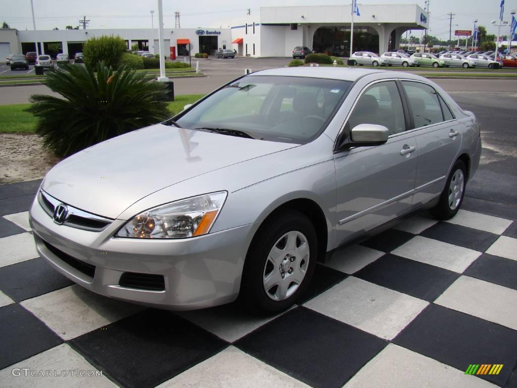 2007 Accord LX Sedan - Alabaster Silver Metallic / Black photo #1