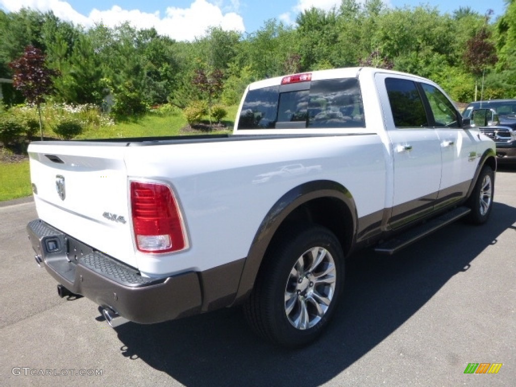 2017 1500 Laramie Longhorn Crew Cab 4x4 - Bright White / Canyon Brown/Light Frost Beige photo #5