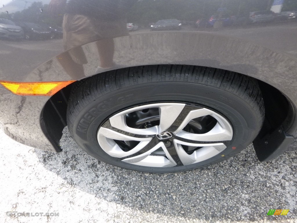 2017 Civic LX Sedan - Modern Steel Metallic / Gray photo #7