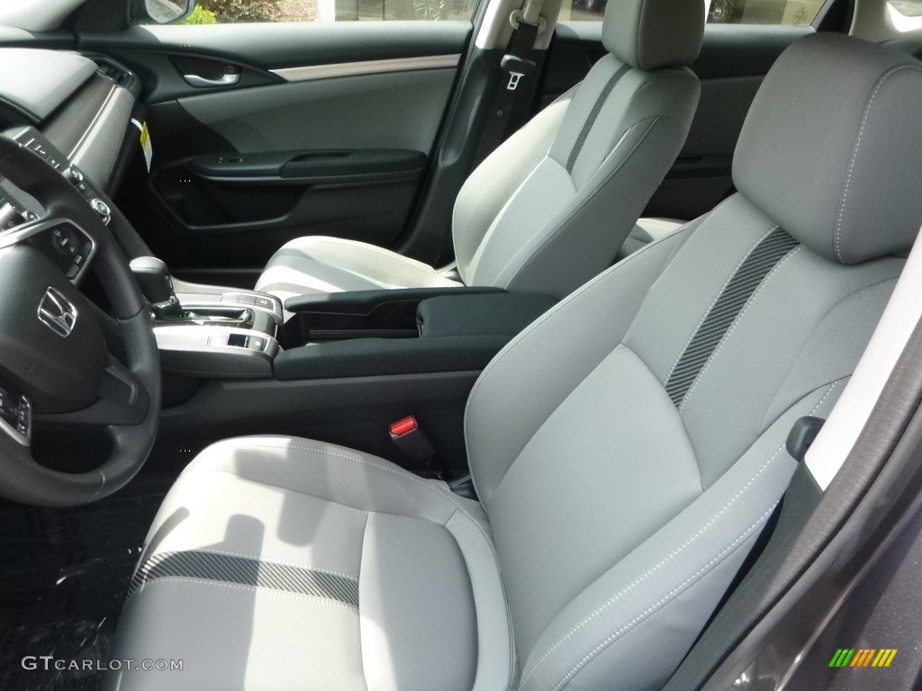 2017 Civic LX Sedan - Modern Steel Metallic / Gray photo #8