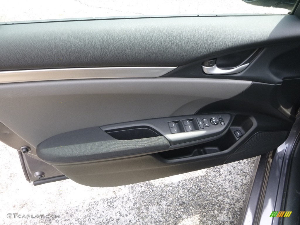 2017 Civic LX Sedan - Modern Steel Metallic / Gray photo #11