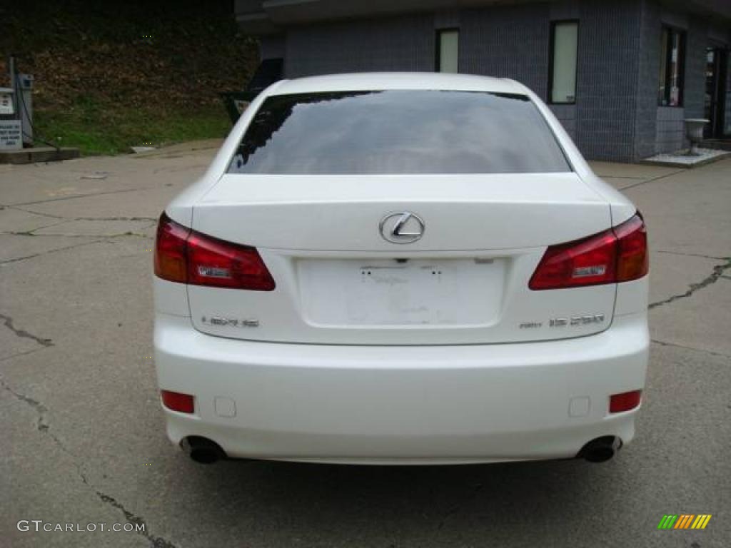 2006 IS 250 AWD - Crystal White / Cashmere Beige photo #3