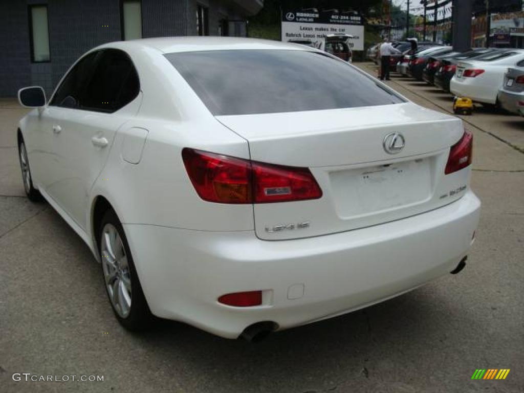 2006 IS 250 AWD - Crystal White / Cashmere Beige photo #4