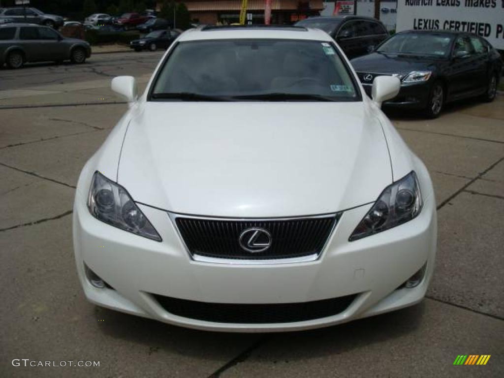 2006 IS 250 AWD - Crystal White / Cashmere Beige photo #6