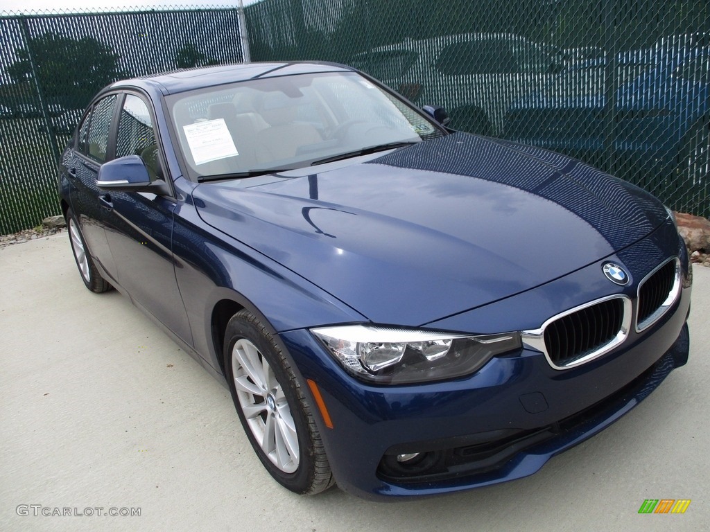 2017 3 Series 320i xDrive Sedan - Mediterranean Blue Metallic / Venetian Beige/Black photo #6