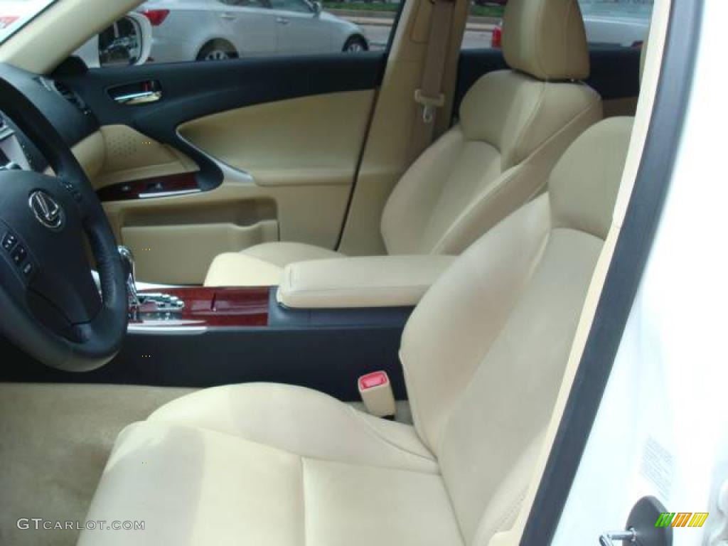 2006 IS 250 AWD - Crystal White / Cashmere Beige photo #8