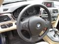 2017 BMW 3 Series Venetian Beige/Black Interior Steering Wheel Photo