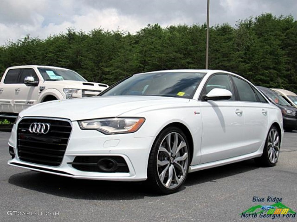 2013 A6 3.0T quattro Sedan - Glacier White Metallic / Nougat Brown photo #1