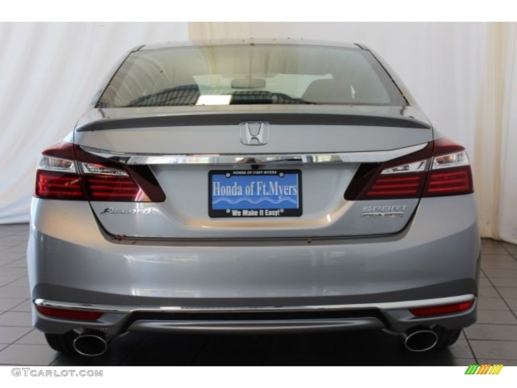 2017 Accord Sport Special Edition Sedan - Lunar Silver Metallic / Black photo #6