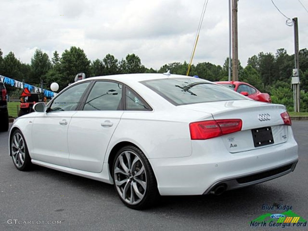 2013 A6 3.0T quattro Sedan - Glacier White Metallic / Nougat Brown photo #3