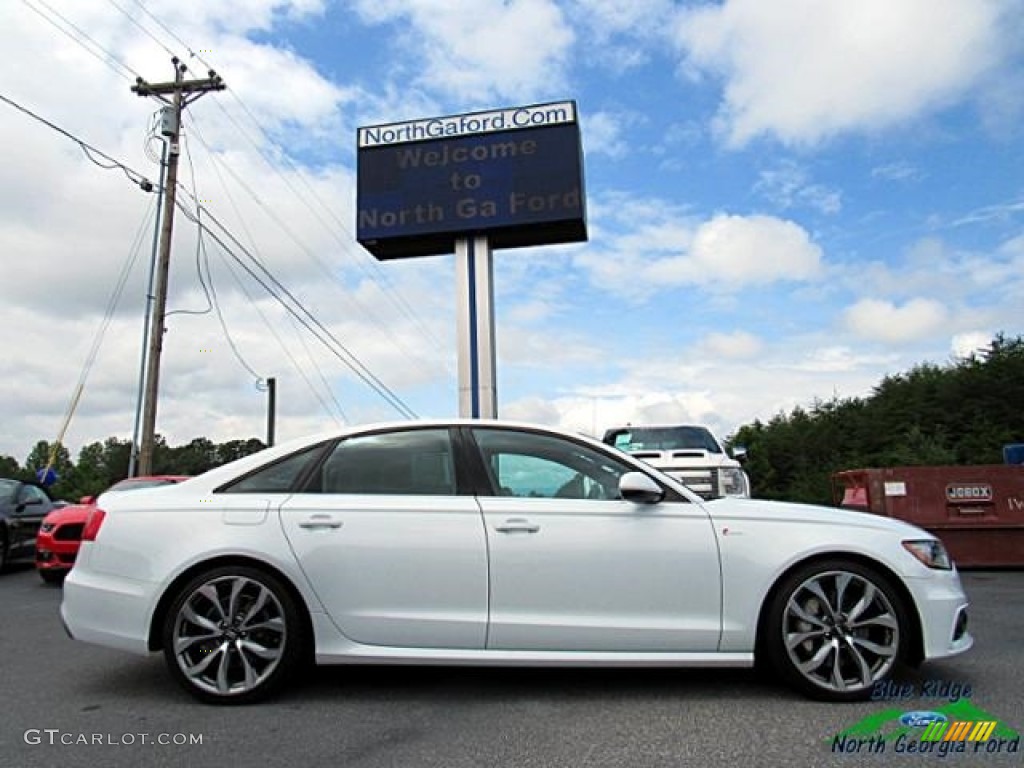 2013 A6 3.0T quattro Sedan - Glacier White Metallic / Nougat Brown photo #6