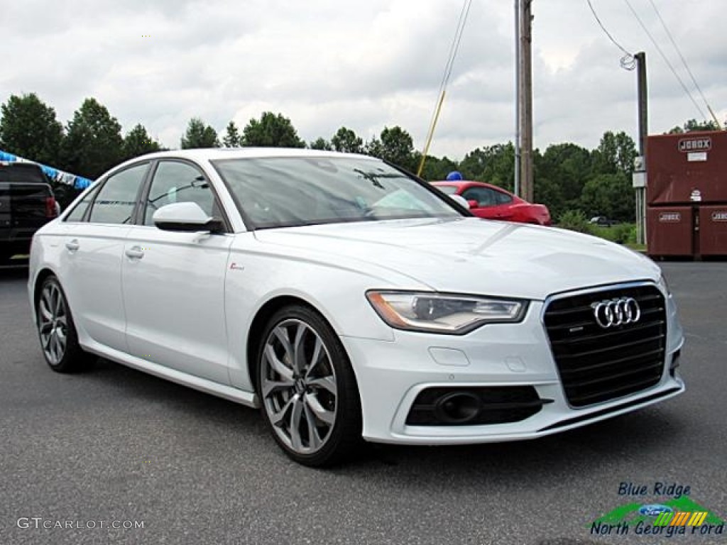 2013 A6 3.0T quattro Sedan - Glacier White Metallic / Nougat Brown photo #7