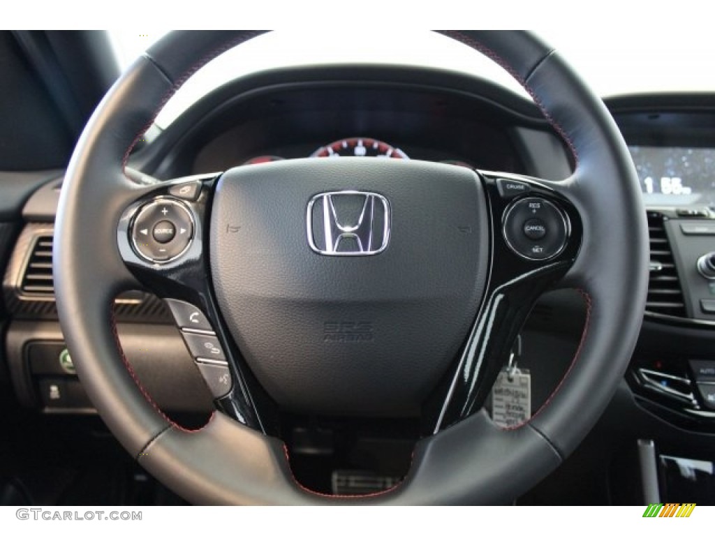 2017 Accord Sport Special Edition Sedan - Lunar Silver Metallic / Black photo #12