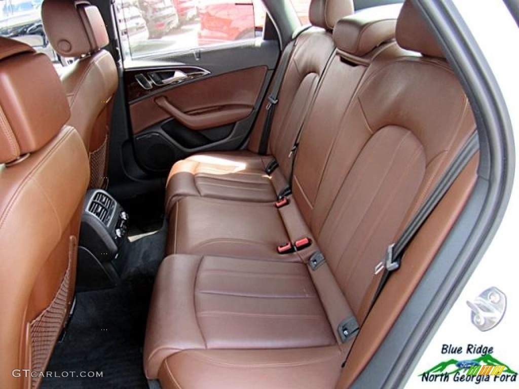 2013 A6 3.0T quattro Sedan - Glacier White Metallic / Nougat Brown photo #13