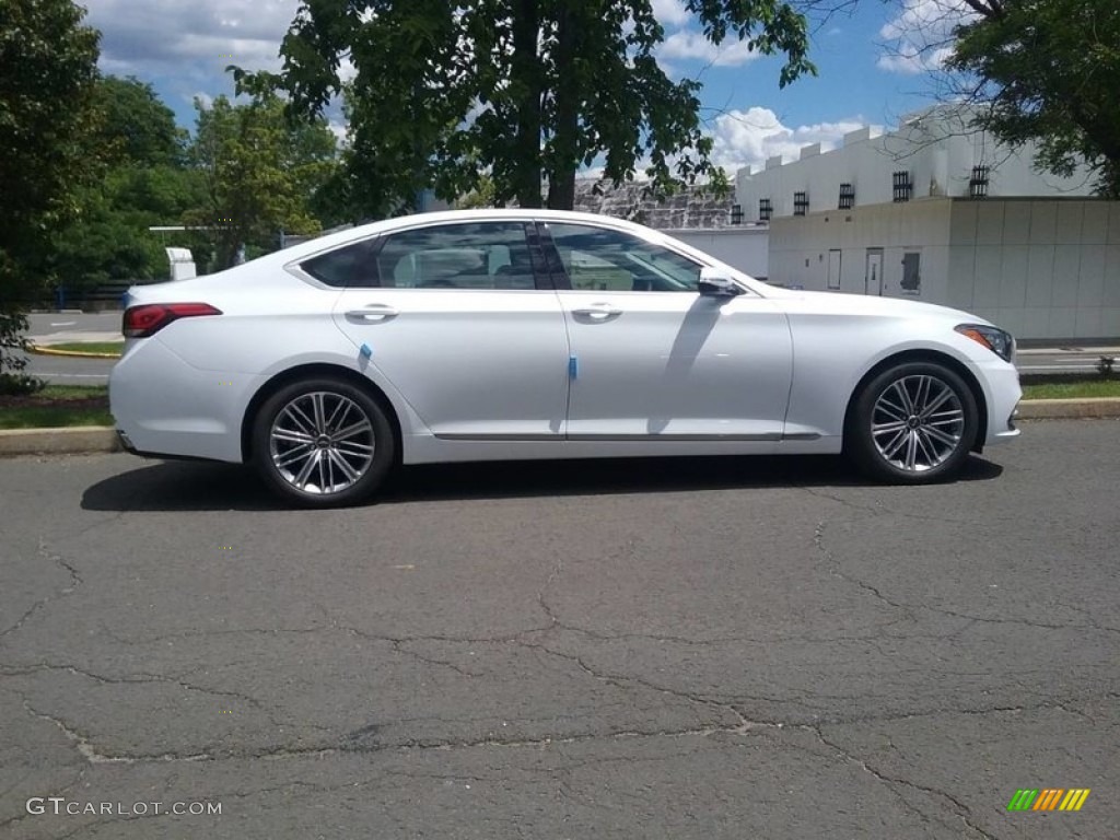 Casablanca White 2018 Hyundai Genesis G80 AWD Exterior Photo #121492574