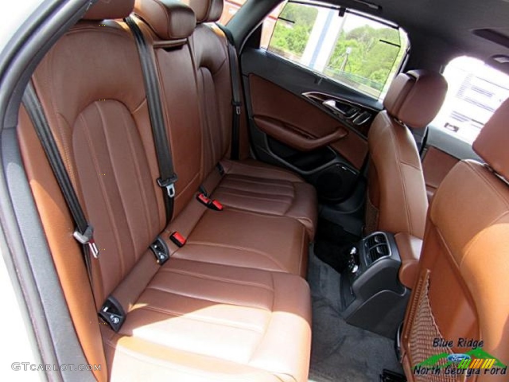 2013 A6 3.0T quattro Sedan - Glacier White Metallic / Nougat Brown photo #14