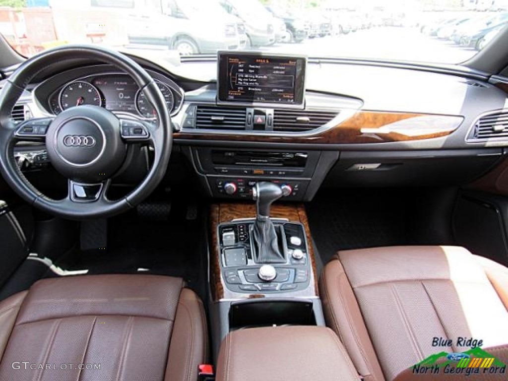 2013 A6 3.0T quattro Sedan - Glacier White Metallic / Nougat Brown photo #17