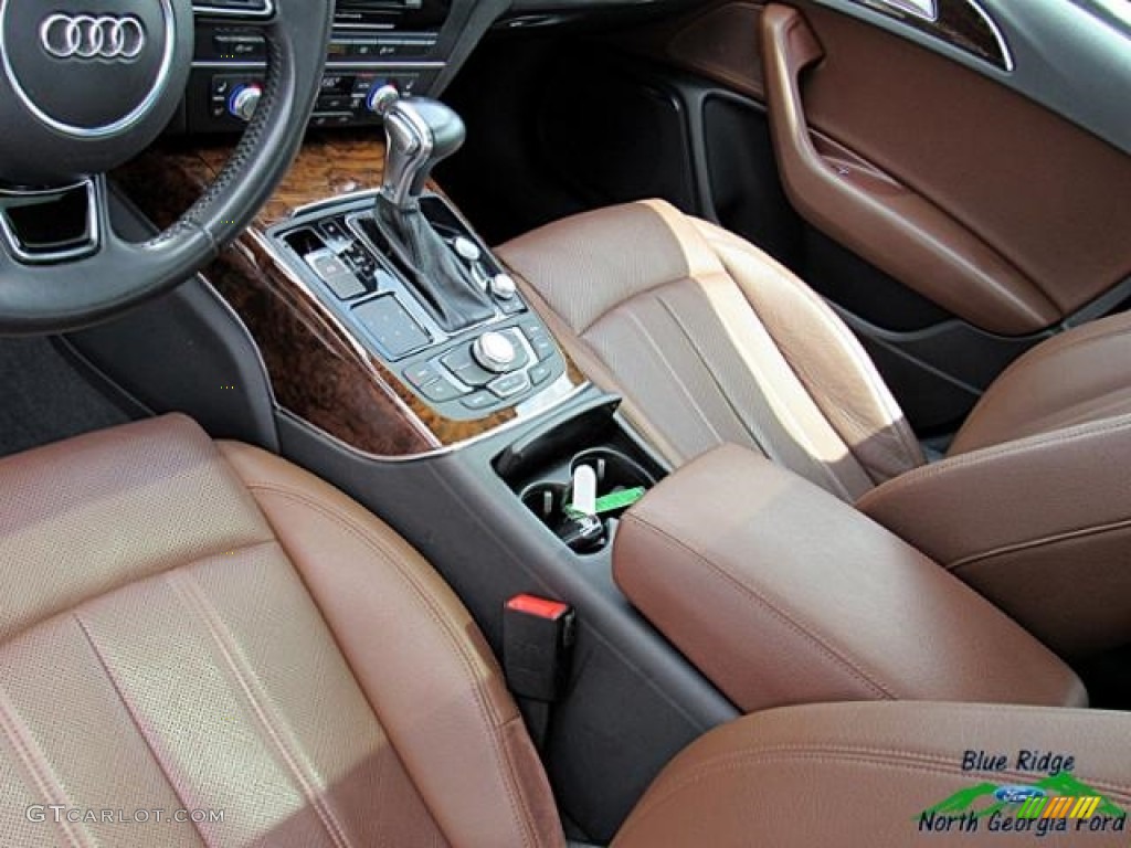 2013 A6 3.0T quattro Sedan - Glacier White Metallic / Nougat Brown photo #28