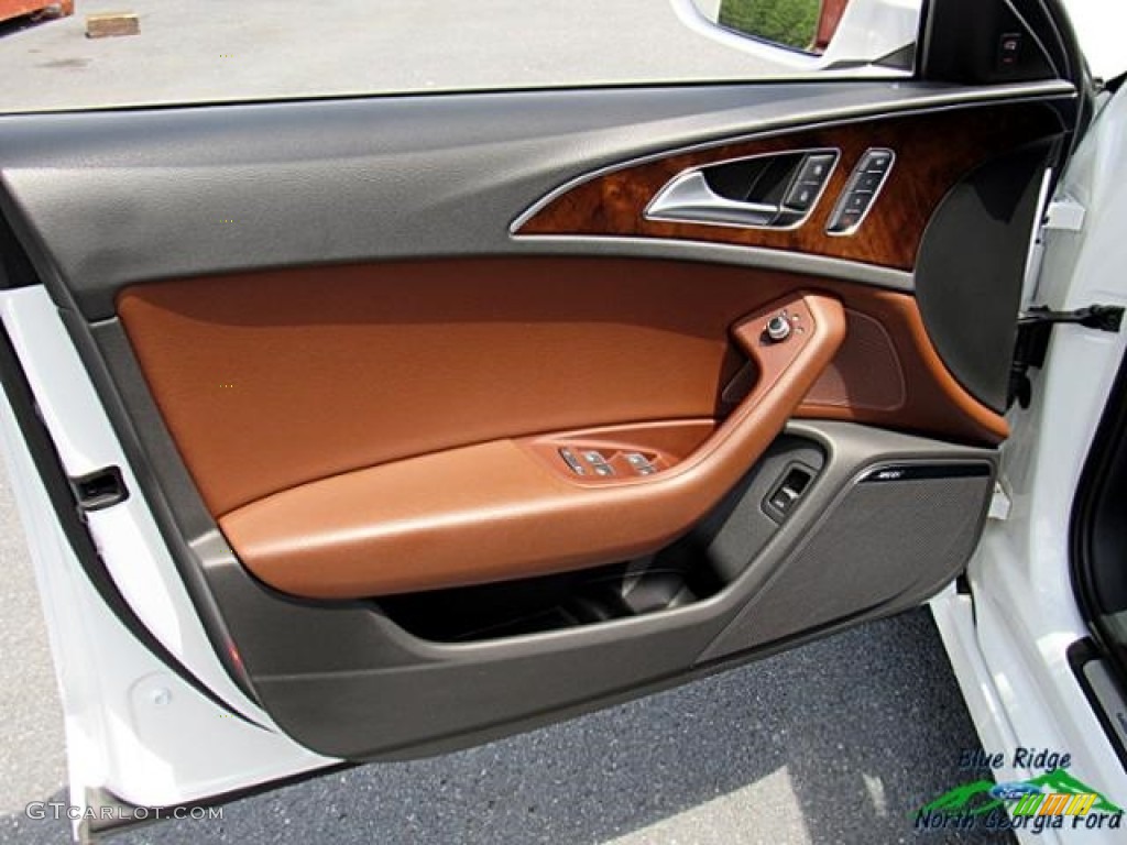 2013 A6 3.0T quattro Sedan - Glacier White Metallic / Nougat Brown photo #33