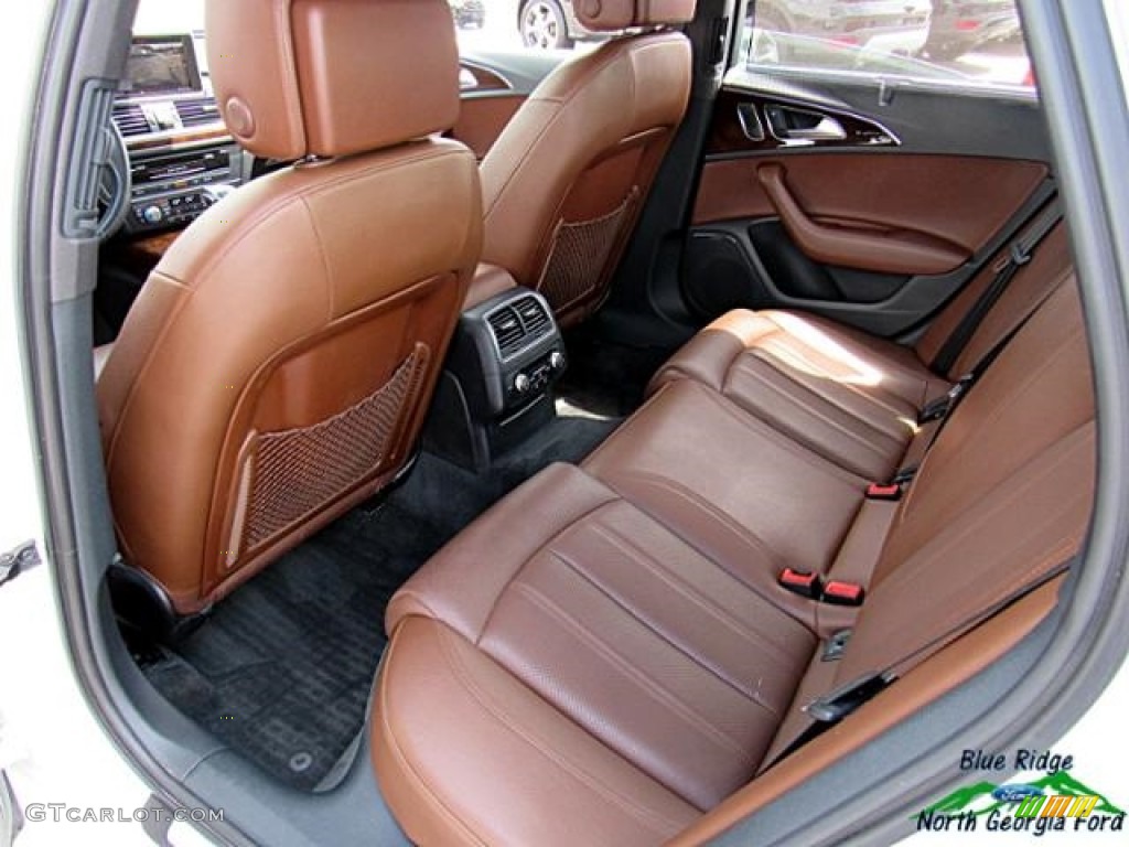 2013 A6 3.0T quattro Sedan - Glacier White Metallic / Nougat Brown photo #35