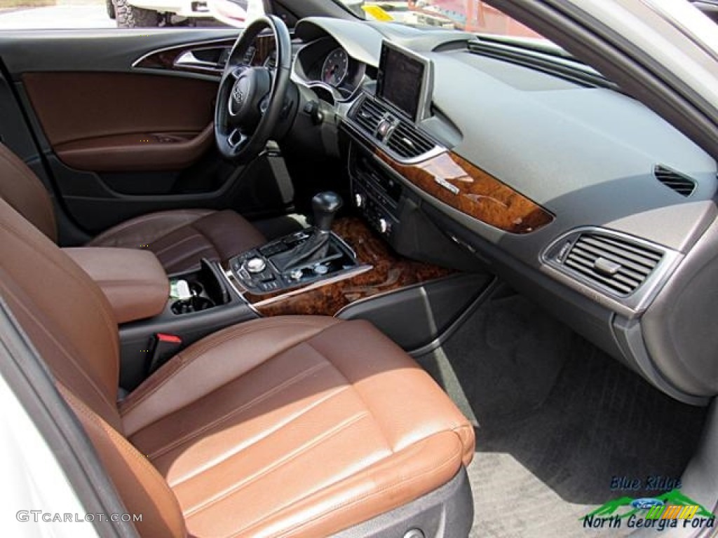 2013 A6 3.0T quattro Sedan - Glacier White Metallic / Nougat Brown photo #36