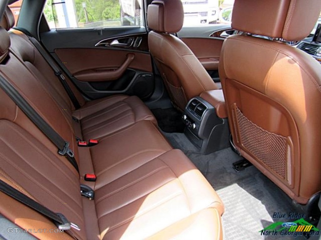 2013 A6 3.0T quattro Sedan - Glacier White Metallic / Nougat Brown photo #37