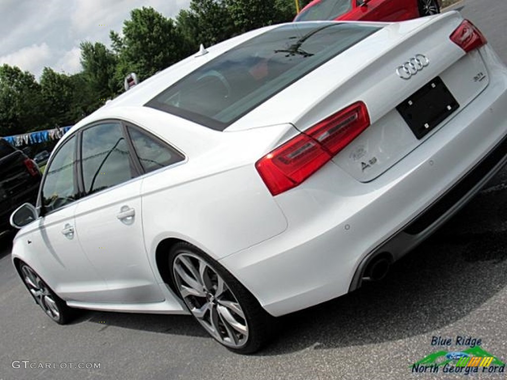 2013 A6 3.0T quattro Sedan - Glacier White Metallic / Nougat Brown photo #41