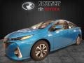 2017 Blue Magnetism Toyota Prius Prime Advance  photo #4