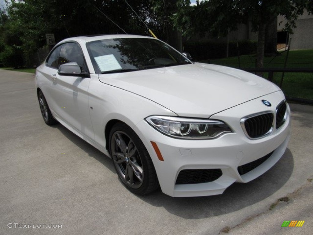 2014 M235i Coupe - Alpine White / Coral Red/Black photo #2