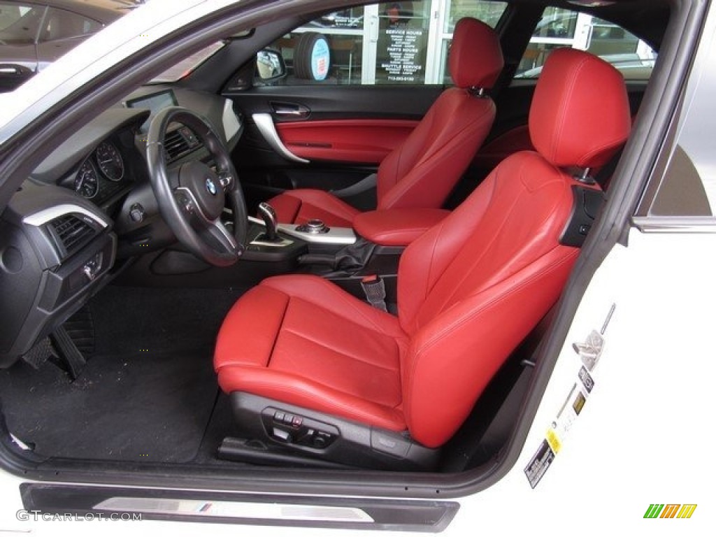 2014 M235i Coupe - Alpine White / Coral Red/Black photo #3