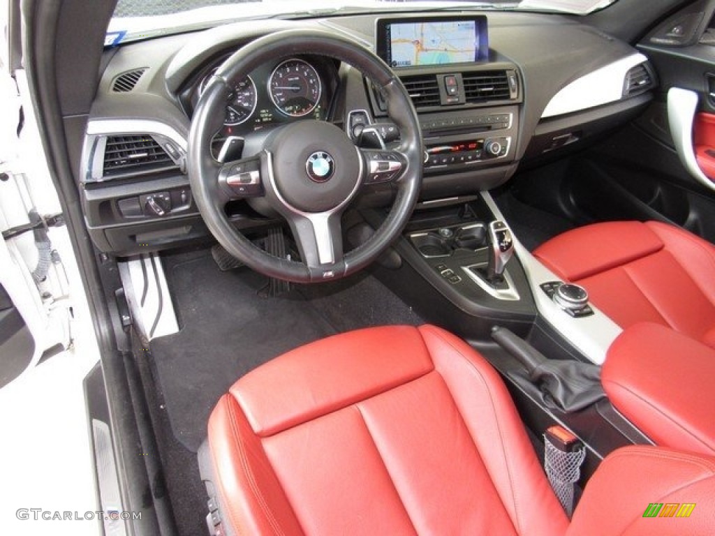 2014 M235i Coupe - Alpine White / Coral Red/Black photo #4